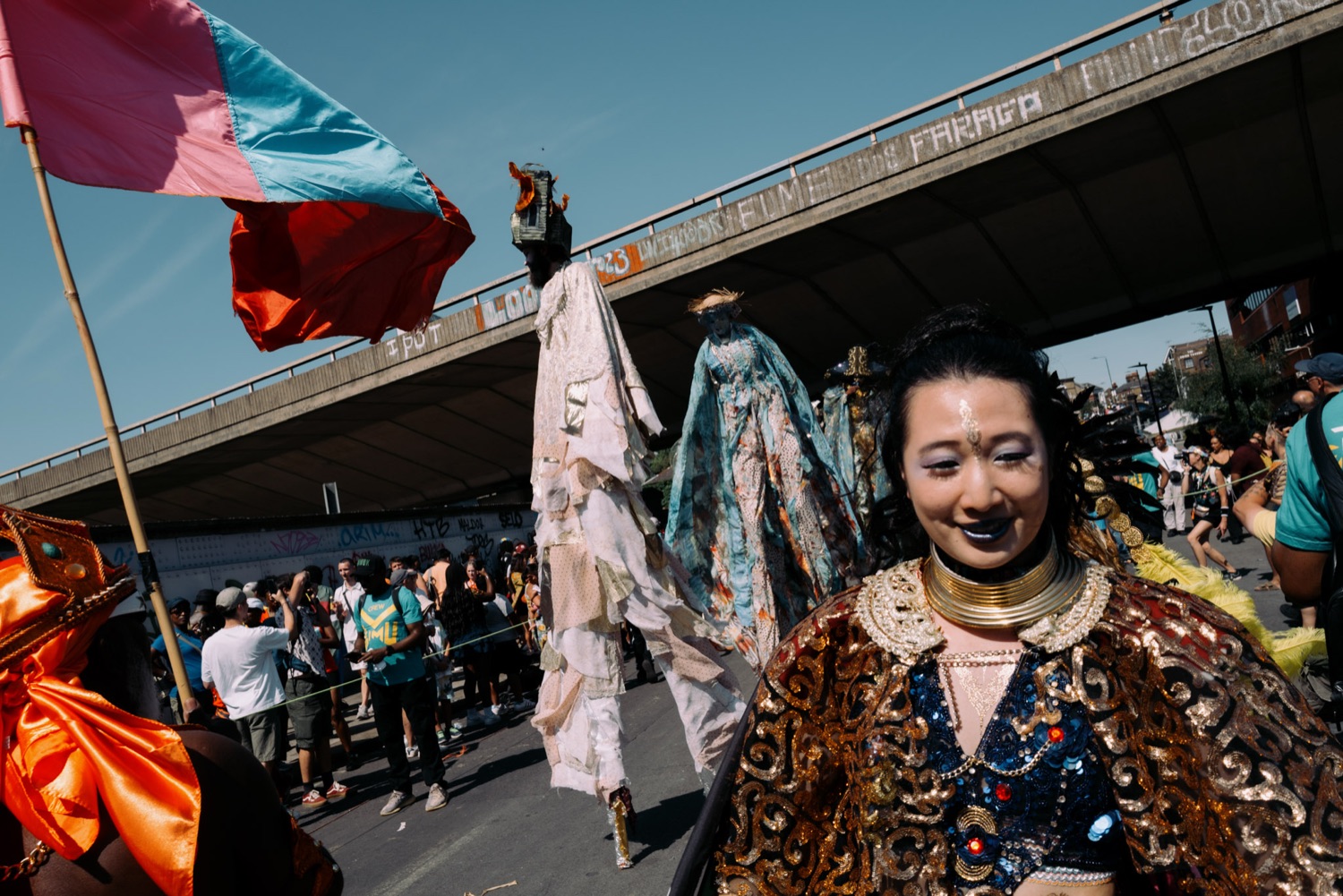 Documentary moment at Notting Hill Carnival, London